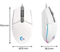Souris de jeu filaire Logitech G102 G203 originale, 8 000 DPI, RVB, 6 boutons programmables, compatible avec les ordinateurs PC/Mac et les ordinateurs portables