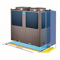 Refroidisseur d'eau Midea 26 hp 18 Rt 65 kw 380V 50 hz MC-SS65/RN1L, refroidisseur d'air commercial et industriel refroidi par air pour centre commercial