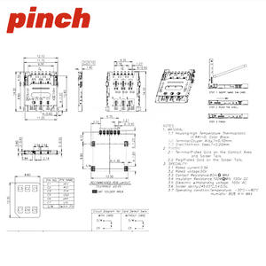 Ranura para tarjeta SIM de plástico tipo flip, de 6 y 8 pines, repuesto para accesorios de teléfonos móviles - Product Image 3