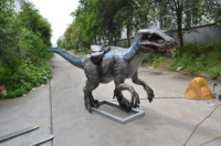Équipement d'attractions animatroniques : Dinosaure T-Rex simulé pour parc d'attractions pour enfants