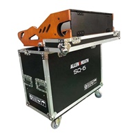 Étui de transport personnalisé pour console de mixage numérique Allen Heath SQ6 avec support pour ordinateur portable