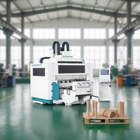 Centre d'usinage CNC 5 axes pour la fabrication de pieds de meubles en bois massif, la sculpture 3D et le perçage du bois
