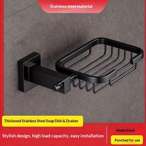 <span class=keywords><strong>Portasapone</strong></span> in Acciaio Inox Perforato con Funzione di Drenaggio per Bagni e Docce - Supporto per Sapone e Accessori da Bagno - Product Image 5