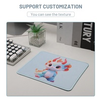Tapis de souris de jeu personnalisé avec impression par transfert thermique, base en caoutchouc antidérapante, stock disponible - Taille et couleur personnalisables