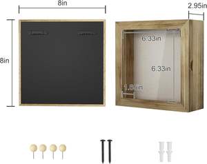 Caja <span class=keywords><strong>de</strong></span> marionetas <span class=keywords><strong>de</strong></span> <span class=keywords><strong>sombra</strong></span> <span class=keywords><strong>de</strong></span> madera Marco <span class=keywords><strong>de</strong></span> exhibición <span class=keywords><strong>de</strong></span> 8x8 pulgadas con marco <span class=keywords><strong>de</strong></span> recuerdo <span class=keywords><strong>de</strong></span> ventana <span class=keywords><strong>de</strong></span> vidrio - Product Image 2