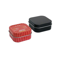 Offres Spéciales Mini boîte carrée en étain pour boîte d'emballage de bonbons gommeux, impression personnalisée D 52x52x25mm