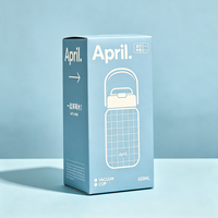 Caja de Cartón para Envíos, Impermeable, con Impresión Offset Premium Personalizada, para Botellas Aislantes Carote, Producción en 72H