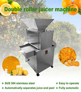 Presse à froid industrielle à double rouleau presse-agrumes lent extracteur de jus de citron de fruits à usage <span class=keywords><strong>commercial</strong></span> - Product Image 2