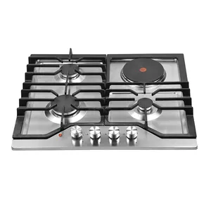 OEM/ODM fabbrica incorporato 4 fuochi fornello a Gas/cucina a Gas piano cottura 3 Gas 1 elettricità stufa a Gas