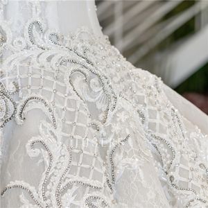 Lujo pesado con cuentas caro estilo <span class=keywords><strong>de</strong></span> Oriente Medio boda real vestido <span class=keywords><strong>de</strong></span> <span class=keywords><strong>novia</strong></span> con tren - Product Image 3