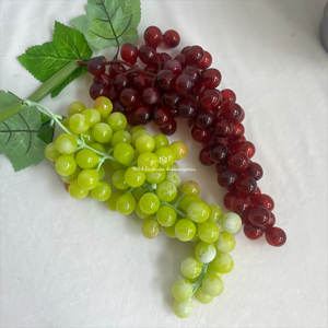 人工ブドウフロストフルーツプロップグリーン植物装飾プラスチック撮影モデル屋内天井ブドウ - Product Image 4
