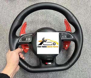 Volant sport en cuir PU et alliage d'aluminium d'origine pour <span class=keywords><strong>Audi</strong></span> <span class=keywords><strong>RS</strong></span> A1 <span class=keywords><strong>A3</strong></span> A4L, 3/4 branches, modifié et amélioré - Product Image 2