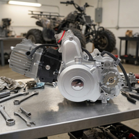 Ensemble moteur horizontal OHV 110cc 125cc, démarrage électrique, transmission automatique, pour ATV, quad, buggy de sable