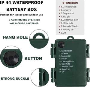 พวงมาลัยคริสมาสต์ประดิษฐ์พร้อมไฟ LED สีขาวอุ่นเถาวัลย์สนสีเขียวสำหรับในร่มกลางแจ้งตกแต่งประตูบันได - Product Image 5