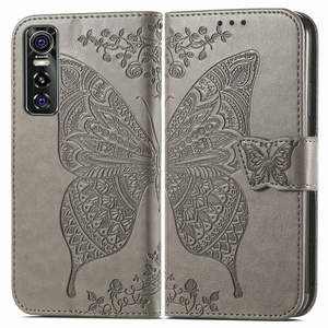 JMAX เคสโทรศัพท์แบบพับมีกระเป๋าเงินหนัง PU พิมพ์ลายผีเสื้อสำหรับ <span class=keywords><strong>Vivo</strong></span> <span class=keywords><strong>Y</strong></span> 3 5 7 <span class=keywords><strong>15</strong></span> 17 19 20 30 73วินาที - Product Image 1