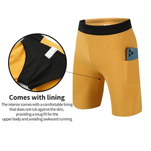 Nuevos Pantalones Cortos Deportivos para Hombre, Estilo Motociclista y Ciclista, para Gimnasio, con Bolsillo para Teléfono - Product Image 4