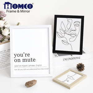 Homco Hàng Hóa Trong Kho Bán Buôn Tùy Chỉnh MDF Hình Ảnh Khung 4 Màu Sắc Hiện Đại Khung Ảnh Cho Máy Tính Để Bàn Trang Trí Nhà - Product Image 1