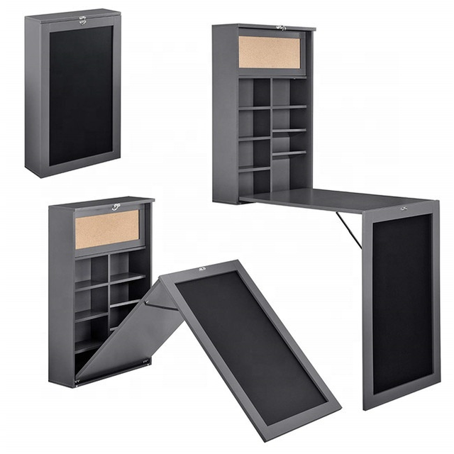 Multifunction Space-Saving Wall Mount Folding Computer Desk Wall Mount Fold Down Laptop Computer Table