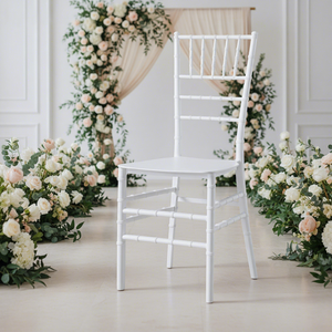 Kursi Makan Plastik PP Chivari Putih Modern, Dapat Ditumpuk, untuk Restoran, Taman, Pesta, Hotel, Pernikahan - Ramah Lingkungan - Product Image 2