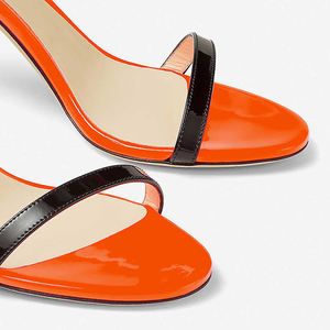 Eleganti tacchi da donna <span class=keywords><strong>arancioni</strong></span> neri cinturino <span class=keywords><strong>con</strong></span> fibbia alla moda sandali a spillo <span class=keywords><strong>scarpe</strong></span> <span class=keywords><strong>tacco</strong></span> alto donna multicolore - Product Image 5