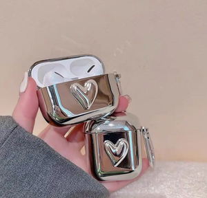 Funda de TPU con corazón de amor 3D galvanizado estilo Ins para <span class=keywords><strong>Airpods</strong></span> 1 <span class=keywords><strong>2</strong></span> 3 4 Generación funda para auriculares a prueba de golpes para <span class=keywords><strong>Airpods</strong></span> <span class=keywords><strong>Pro</strong></span> <span class=keywords><strong>2</strong></span> - Product Image 1