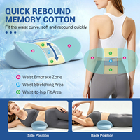 Oreiller de sommeil en mousse à mémoire de forme souple, coussin de soutien lombaire multifonctionnel pour soulager les douleurs aux hanches et à la sciatique, oreiller pour dormeurs latéraux