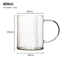 Gobelet en verre pour thé et café - Design moderne portable, compatible lave-vaisselle et micro-ondes