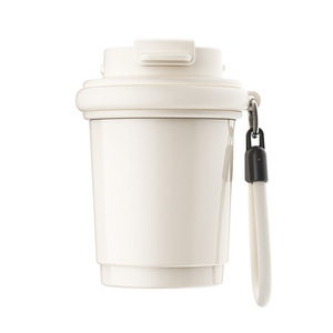Stainless Steel Coffee Mug 320Ml Ceramic Inner Travel Portable Tumbler Solid Color - Product Image 5