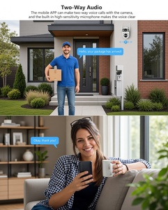 Caméra de sécurité PTZ à double objectif et double écran, extérieure, WiFi, vision nocturne couleur, audio bidirectionnel, étanche IP66, croisière automatique - Product Image 3