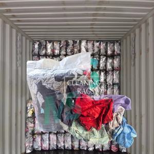 Chiffons industriels Trapo 100% coton, absorption d'eau et d'huile, nettoyage, disponibles en 1 kg, 10 kg, 20 kg, 25 kg, chiffons industriels colorés - Product Image 1