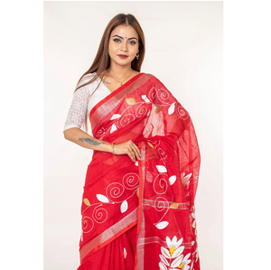 Sari de Seda Premium para Mujer, Diseño Tejido Dorado Elegante, Ropa Étnica India Tradicional para Fiestas y Festivales - Product Image 2