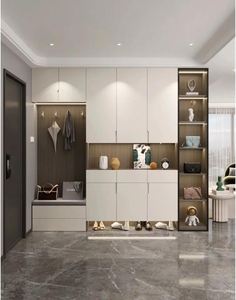 Entrée de la maison Armoire de hall d'entrée de grande capacité Simple moderne multi-fonction balcon armoire de rangement porte armoire à chaussures - Product Image 3