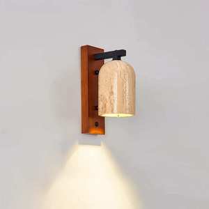 Lampe murale en pierre Huangdong Led E27, style nordique, éclairage pour chambre à coucher et salon - Product Image 1