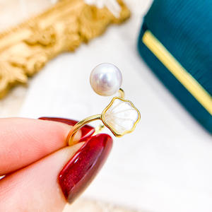 Ensemble de bijoux en argent S925 avec anneau en perles DIY creux avec plusieurs perles de 4-5 mm - Product Image 1