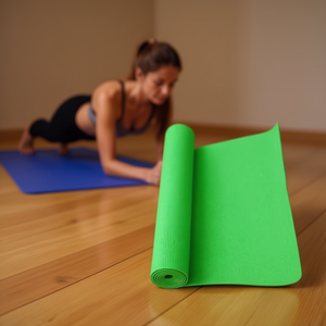Tapete de Yoga de PVC Azul Pavo Real, 173*61*0.6cm, Superficie Transpirable y Antideslizante - Product Image 3