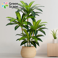 Haute Qualité Jardin Jaune Noyau Brésilien Bois Plante Mini Bonsaï Arbre Artificiel