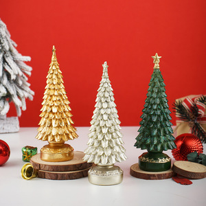 Mini Christmas <b>Tree</b> New Product Small Christmas <b>Tree</b> Desktop Ornament Home Decor Resin Crafts Christmas Decoration From China - Product Image 2