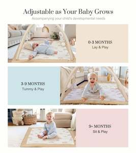 Tapis d'éveil et de jeu pour bébé pour le développement cérébral, tapis d'activités pour le temps sur le ventre, échelonné pour nouveau-né - Product Image 3