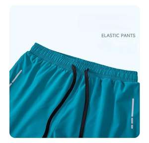 Short de sport décontracté trois-quarts pour homme Séchage rapide Anti-éblouissement Fitness Running Basketball Pantalon de natation Faux deux pièces - Product Image 6