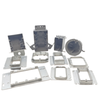 Boîtier d'extension électrique carré en PVC certifié 2 modules, anneau d'extension de 1,5 pouce pour boîtiers de sortie non métalliques