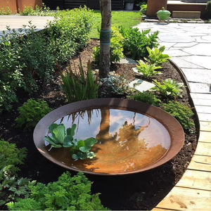 Bac à plantes en acier Corten - Finition patineuse pour la culture de plantes en extérieur et l'aménagement paysager de cour, décoration de <span class=keywords><strong>jardin</strong></span> durable - Product Image 5