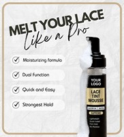 Mousse Teintante et Mousse Fondante pour Perruques Lace Front, Postiches et Toupees 5 fl oz