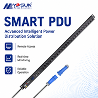 PDU intelligent NEMA standard américain pour rack de minage, avec surveillance en temps réel, équipement de distribution d'alimentation monté sur rack