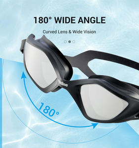 Lunettes de natation haute définition étanches les plus vendues avec verres PC anti-buée et protection UV, sans fuite - Product Image 6