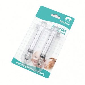 Seringue et irrigateur nasal pour bébé - Aspirateur - PP et silicone écologiques - Nouveau design ergonomique - Option de logo personnalisé - Pour les bébés de 0 à 24 mois - Product Image 1