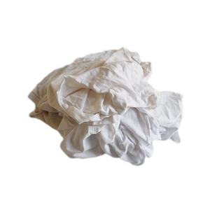 カナダホワイトTシャツコットンラグインダストリアルコットン拭きラグ10kgベール25lbバッグ100% ホワイトコットンラグ - Product Image 4