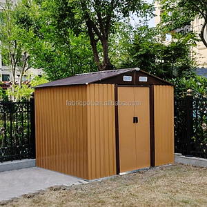 โรงเก็บของโลหะแบบล็อคได้ ป้องกันสนิม เหมาะสำหรับสวนหลังบ้าน ลานบ้านกลางแจ้ง - Product Image 2