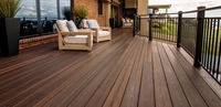 Planches de terrasse en composite WPC solides et imperméables pour l'extérieur