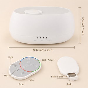 <span class=keywords><strong>Diffuseur</strong></span> d'huiles essentielles portable intelligent à brume froide ultrasonique 500 ml avec logo personnalisé pour la maison et le bureau, idéal pour les grandes pièces - Product Image 5
