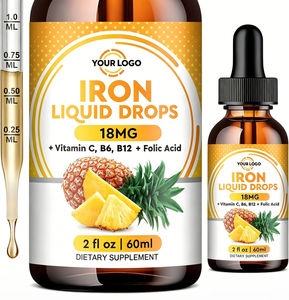 Gotas Líquidas OEMIron con Vitamina B6 y Vitamina <span class=keywords><strong>C</strong></span>, Suplemento Dietético para Aumentar la Vitalidad y la Inmunidad - Product Image 3